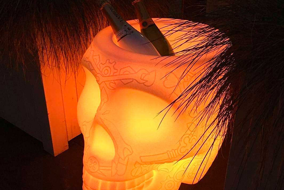 Mexico Planter and Champagne Cooler Lamp Lighting thumbnail