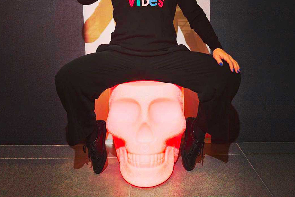 Mexico Stool and Sidetable Lamp Lighting