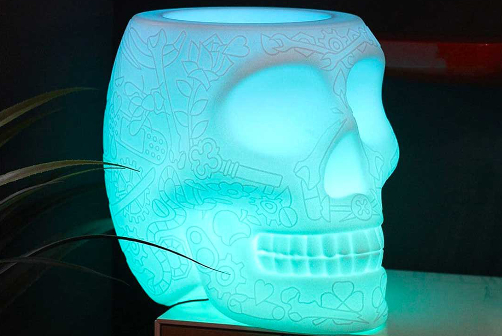 Mexico Planter and Champagne Cooler Lamp Lighting